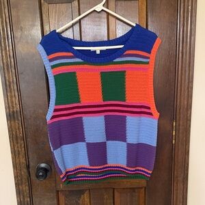 Colorful Knit Sleeveless Top